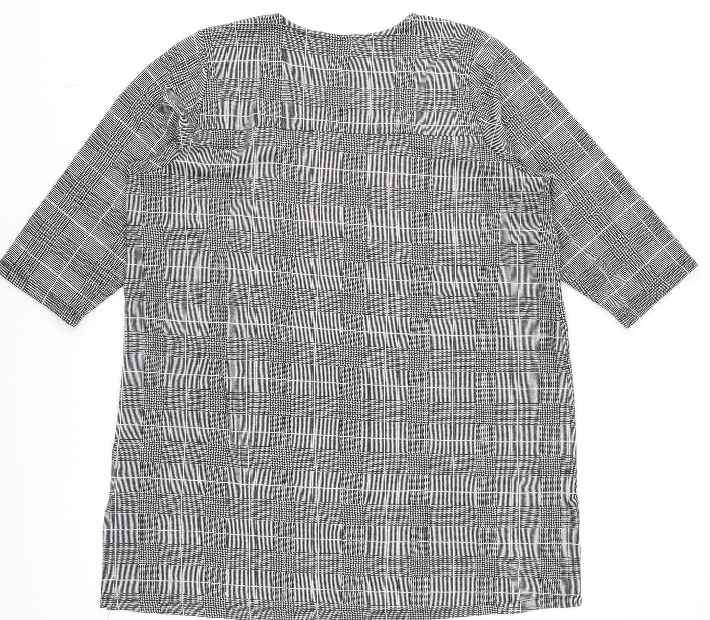 Womens UK Size M Zhenzi Grey Tunic Blouse