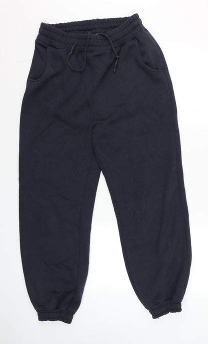 Mens UK Size S Mars The Label Regular Fit Jogger Black Trousers