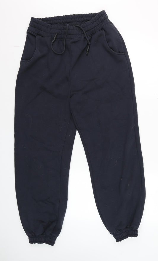 Mens UK Size S Mars The Label Regular Fit Jogger Black Trousers
