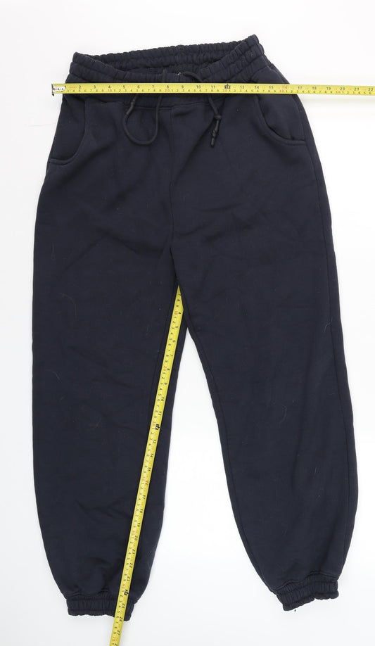 Mens UK Size S Mars The Label Regular Fit Jogger Black Trousers