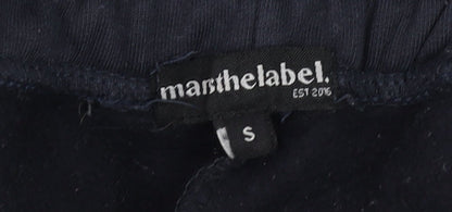 Mens UK Size S Mars The Label Regular Fit Jogger Black Trousers