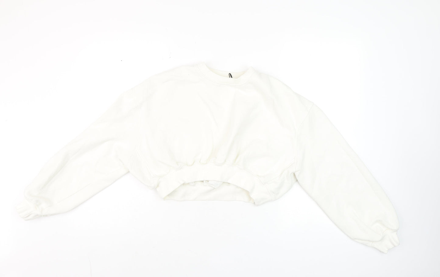 Womens UK Size S Zara White Pullover Sweatshirt