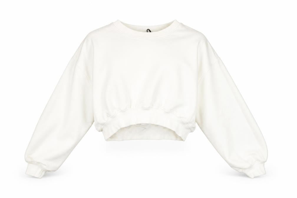 Womens UK Size S Zara White Pullover Sweatshirt
