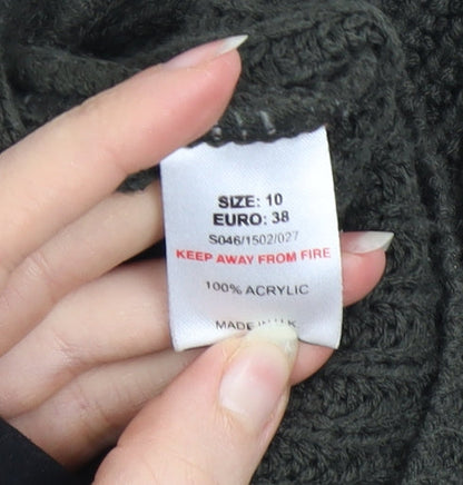 Womens UK Size 10 Select Green Pullover Jumper