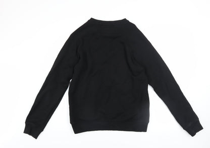 Mens UK Size M GUESS Black Pullover Sweatshirt