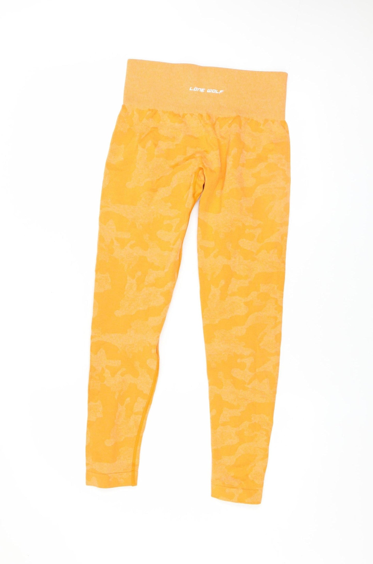 Womens UK Size M Lone Wolf Slim Fit Leggings Yellow Leggings