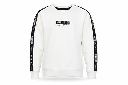 Mens UK Size S Hollister White Pullover Sweatshirt