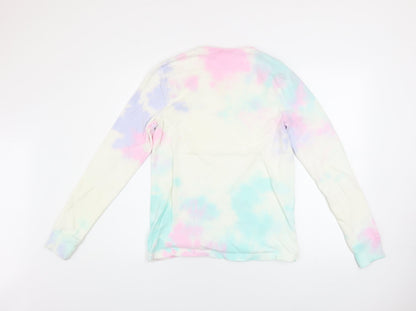 Champion Unisex Multicoloured Tie-Dye XS Long Sleeve Cotton Top