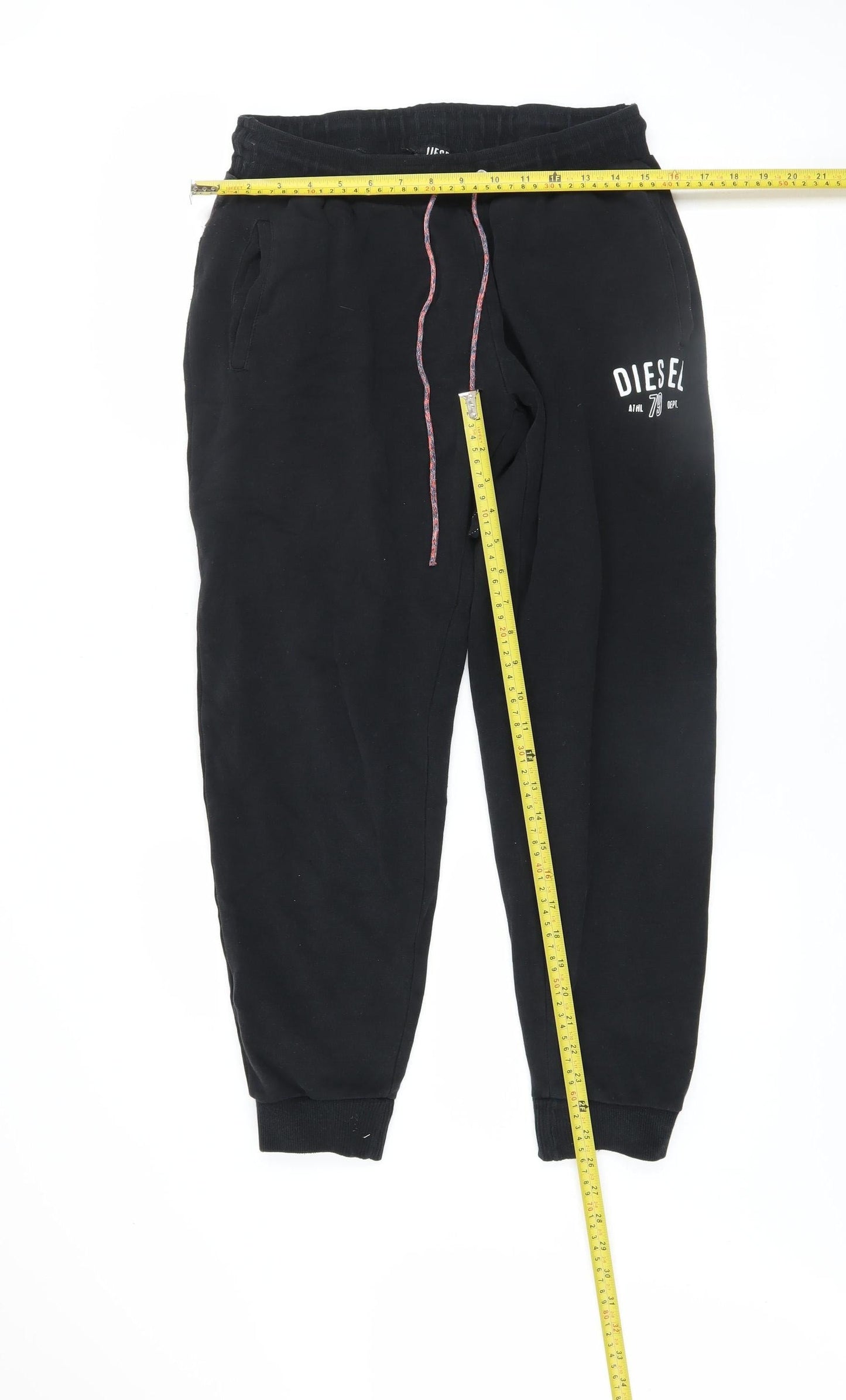 Mens UK Size M Diesel Regular Fit Jogger Black Trousers