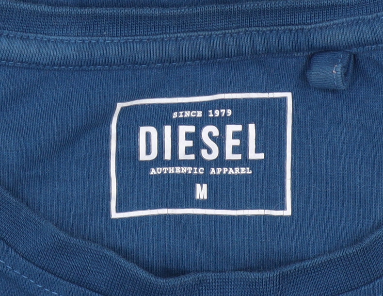 Mens UK Size M Diesel Blue  T-Shirt