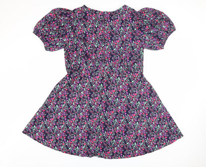 Emily & Me Women's Multicoloured Floral A-Line Dress Size 16