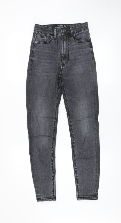 Womens UK Size 6 Stradivarius Slim Fit Skinny Grey Jeans