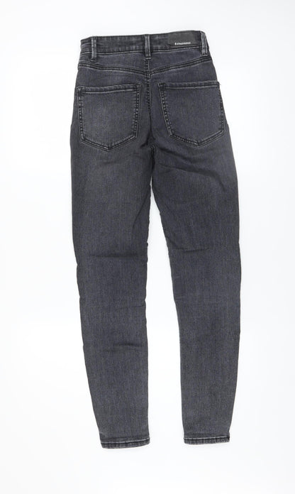 Womens UK Size 6 Stradivarius Slim Fit Skinny Grey Jeans