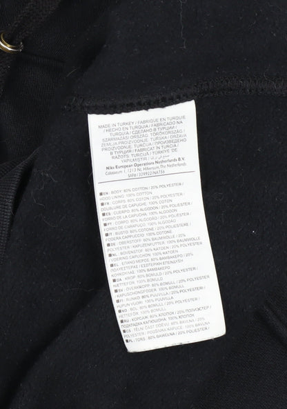 Mens UK Size S Nike Black Pullover Hoodie