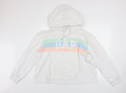 Womens UK Size L Gap White Pullover Hoodie