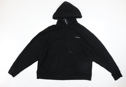 Mens UK Size M COLLUSION Black Pullover Hoodie