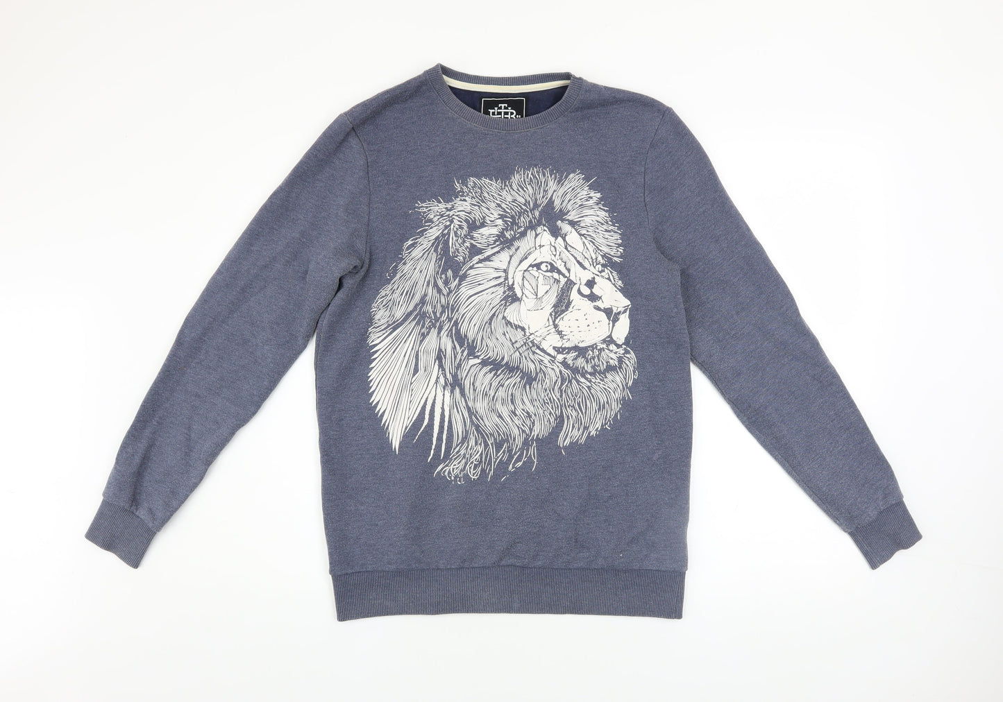 Mens UK Size S The Bearhug Co Blue Pullover Sweatshirt
