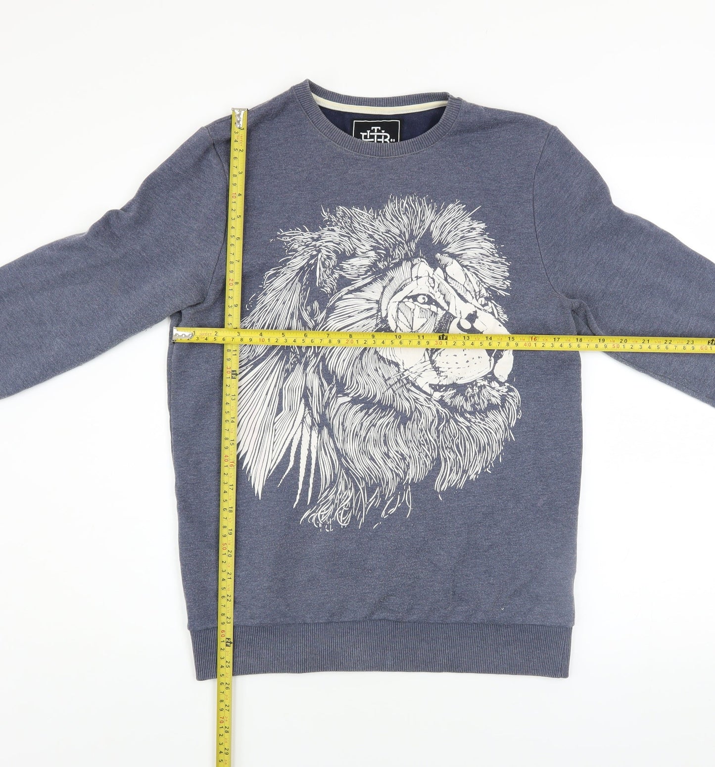 Mens UK Size S The Bearhug Co Blue Pullover Sweatshirt