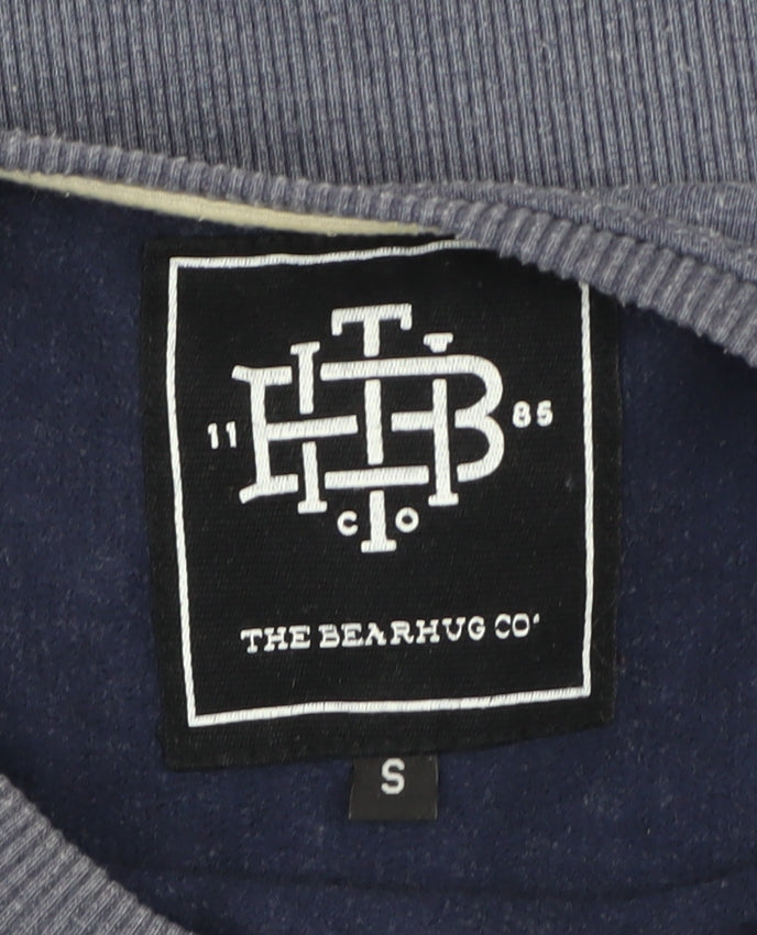 Mens UK Size S The Bearhug Co Blue Pullover Sweatshirt