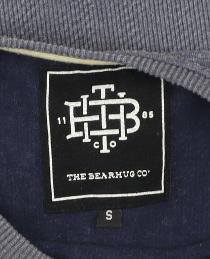 Mens UK Size S The Bearhug Co Blue Pullover Sweatshirt