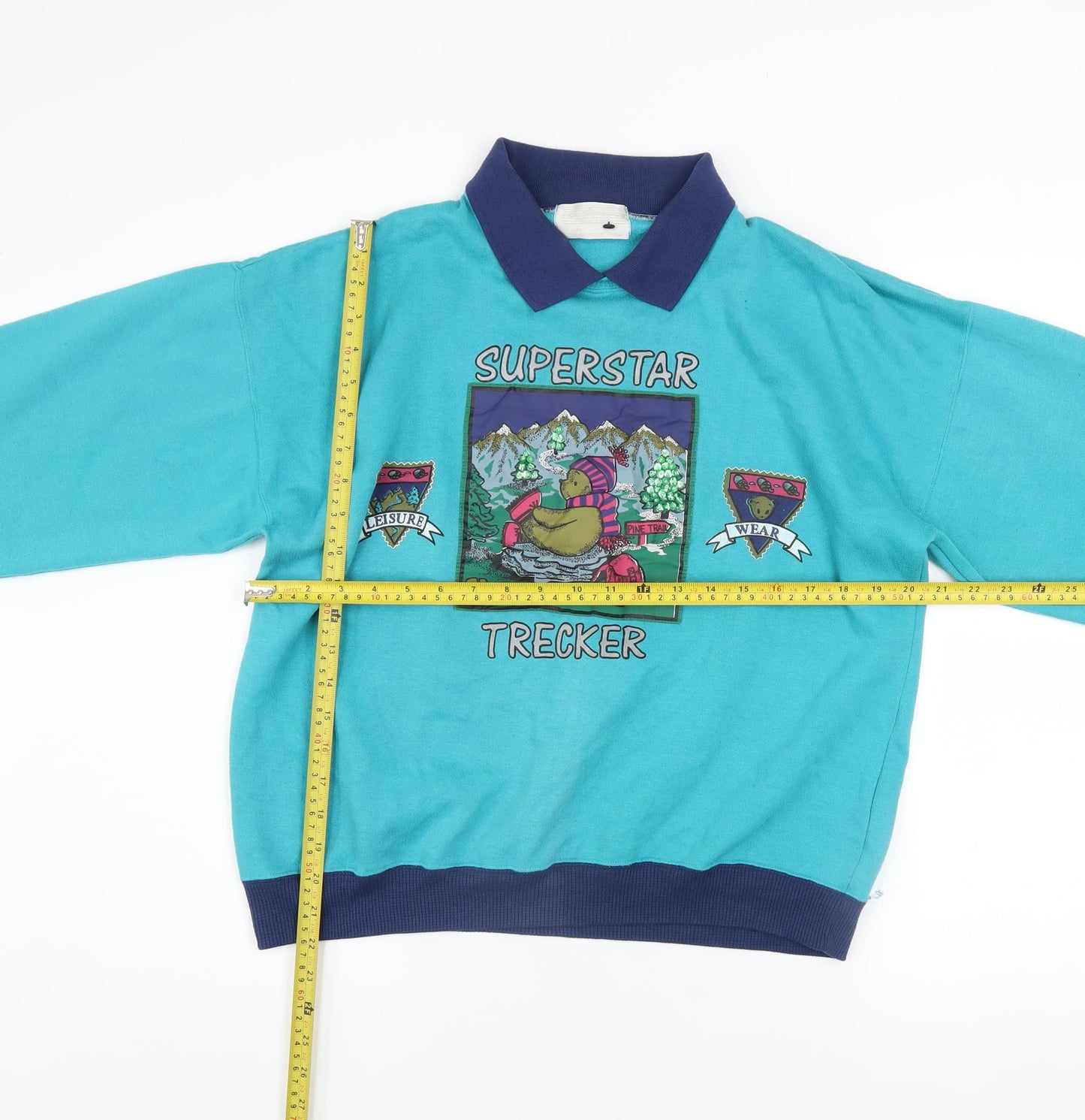 Womens UK Size M Superstar Trekker Blue Pullover Sweatshirt