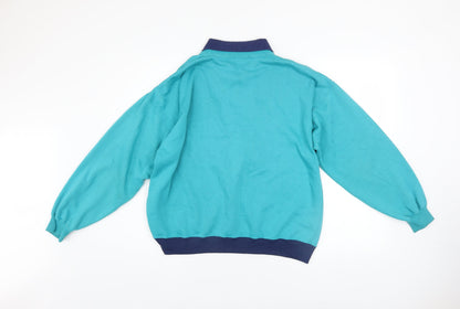 Womens UK Size M Superstar Trekker Blue Pullover Sweatshirt