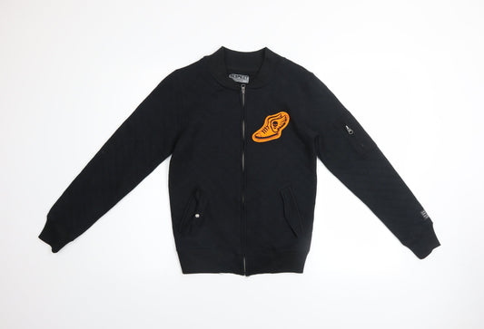 Boys UK Size 12-13 Years RESPECT Black Bomber Jacket