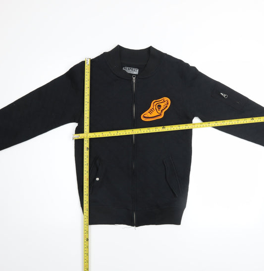 Boys UK Size 12-13 Years RESPECT Black Bomber Jacket