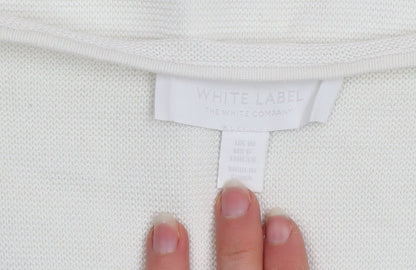 Womens UK Size 10 The White Company White Tunic Jumper