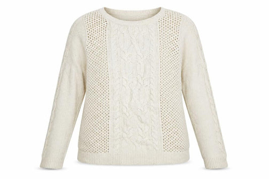 Womens UK Size L Ann Taylor Ivory Pullover Jumper