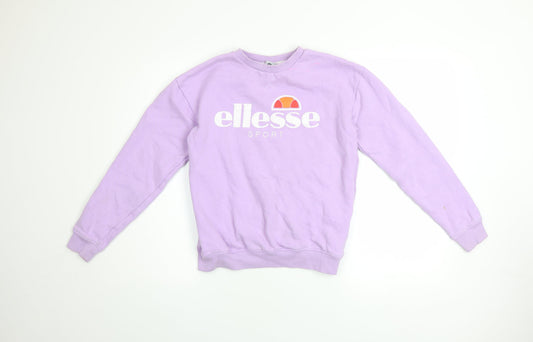 Womens UK Size 8 ellesse Purple Pullover Sweatshirt
