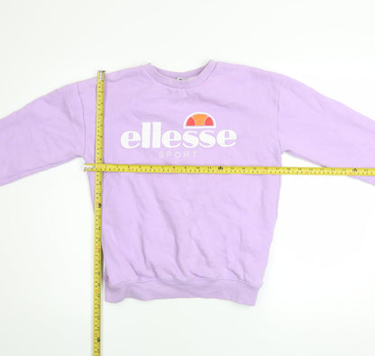 Womens UK Size 8 ellesse Purple Pullover Sweatshirt
