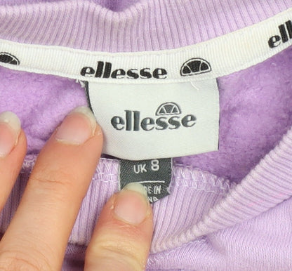 Womens UK Size 8 ellesse Purple Pullover Sweatshirt