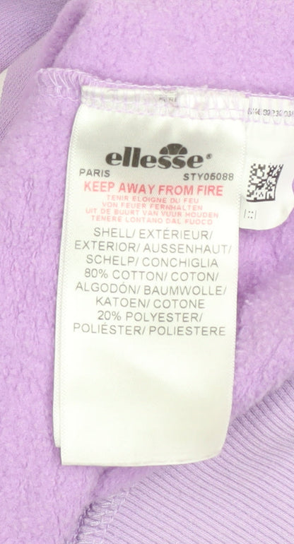 Womens UK Size 8 ellesse Purple Pullover Sweatshirt