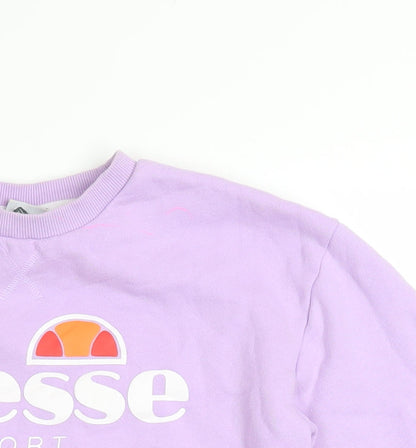 Womens UK Size 8 ellesse Purple Pullover Sweatshirt