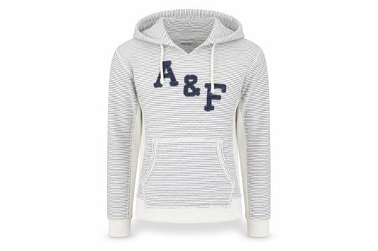 Womens UK Size S Abercrombie & Fitch White Pullover Hoodie