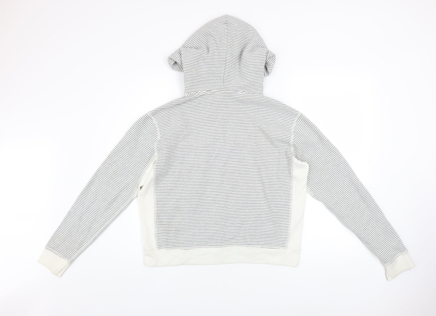 Womens UK Size S Abercrombie & Fitch White Pullover Hoodie