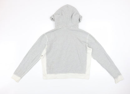 Womens UK Size S Abercrombie & Fitch White Pullover Hoodie