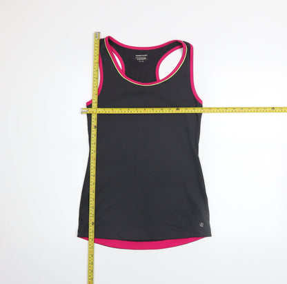 Womens UK Size 8 Dunnes Stores Black Gym & Training Running & Jogging Yoga Tank