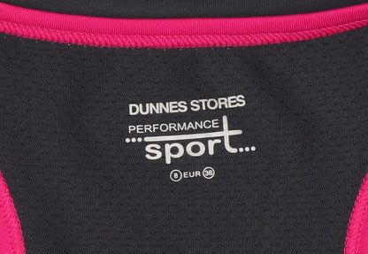 Womens UK Size 8 Dunnes Stores Black Gym & Training Running & Jogging Yoga Tank