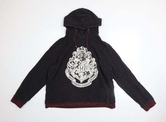 Womens UK Size 18 Harry Potter Black Pullover Hoodie