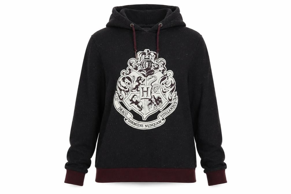 Womens UK Size 18 Harry Potter Black Pullover Hoodie