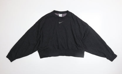 Womens UK Size XS Nike Black Pullover Sweatshirt