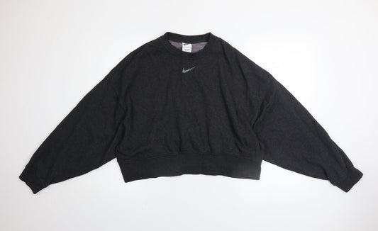 Womens UK Size XS Nike Black Pullover Sweatshirt