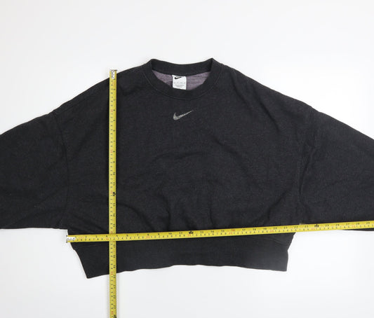 Womens UK Size XS Nike Black Pullover Sweatshirt