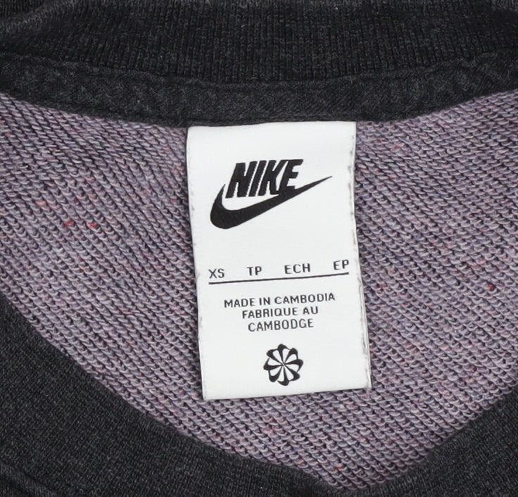 Womens UK Size XS Nike Black Pullover Sweatshirt