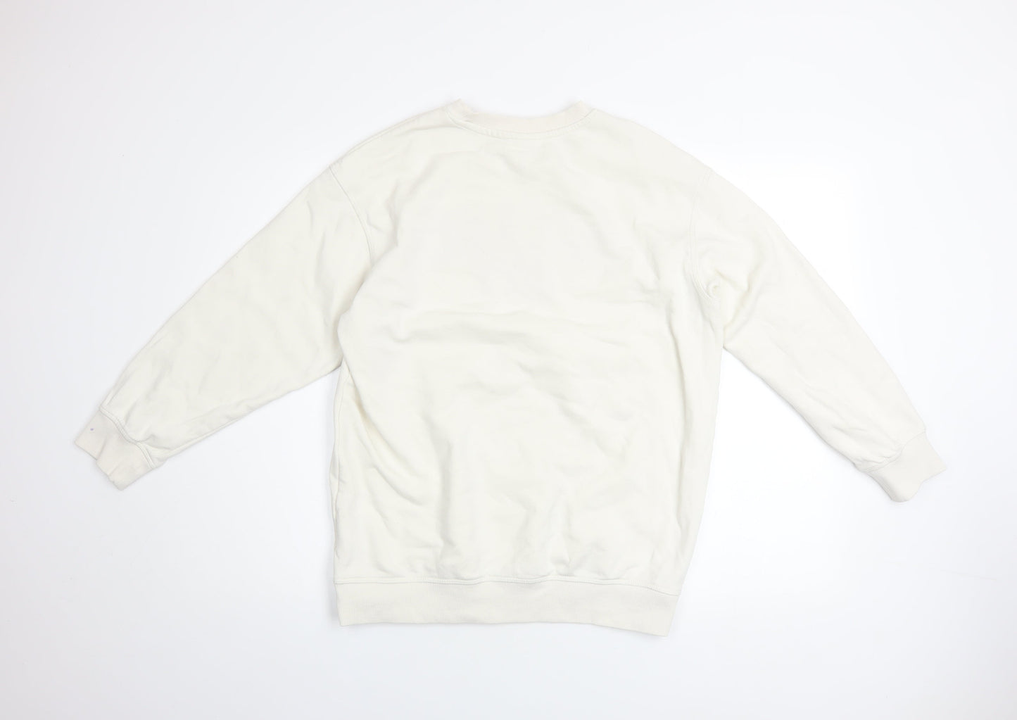Womens UK Size XS H&M Ivory Pullover Sweatshirt