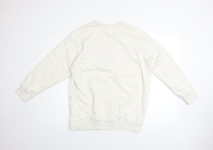 Womens UK Size XS H&M Ivory Pullover Sweatshirt