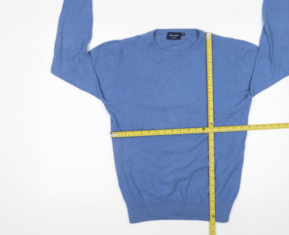 Mens UK Size M DAN JOHN Blue Pullover Jumper