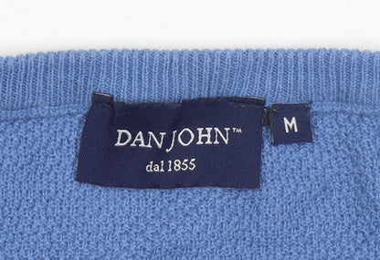 Mens UK Size M DAN JOHN Blue Pullover Jumper